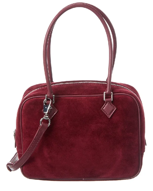 Women's Crossbody Bag with Multiple Compartments in Gray for Organized Daily UseTiffany & Fred Paris Soft Suede Top Handle Crossbody Women's Crossbody Bag with Multiple Compartments in Gray for Organized Daily UseTiffany & Fred Paris Soft Suede Top Handle Crossbody