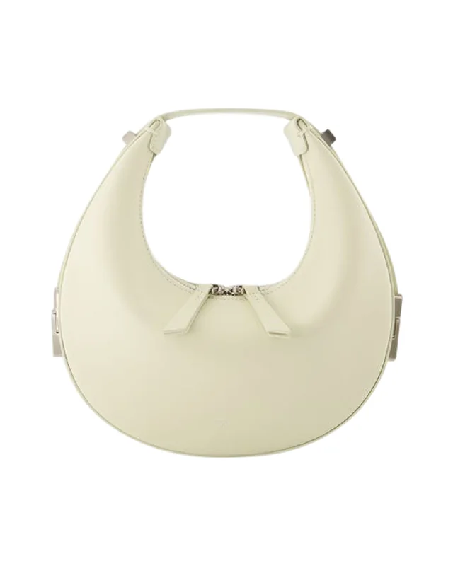 Women's Mini Crossbody Bag in Pink Velvet with Rhinestone Accents for Girls' Nights OutToni Mini Handbag - Osoi - Cream - Leather Women's Mini Crossbody Bag in Pink Velvet with Rhinestone Accents for Girls' Nights OutToni Mini Handbag - Osoi - Cream - Leather