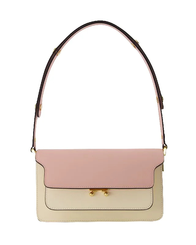 Women's Crossbody Bag with Zippered Pocket on the Back in Red for SecurityTrunk Ew Crossbody - Marni - Multi - Leather