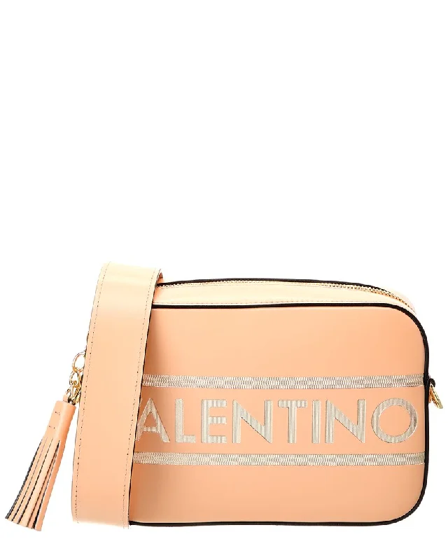 Women's Crossbody Bag with Magnetic Closure in White for Quick AccessValentino by Mario Valentino Babette Lavoro Leather Crossbody Women's Crossbody Bag with Magnetic Closure in White for Quick AccessValentino by Mario Valentino Babette Lavoro Leather Crossbody