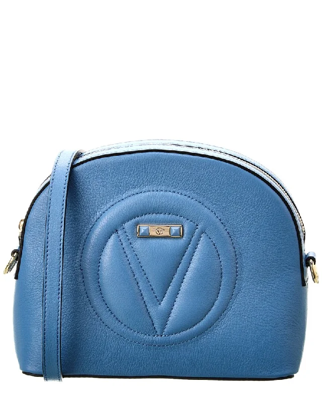 Women's Crossbody Bag with Multiple Compartments in Gray for Organized Daily UseValentino by Mario Valentino Diana Signature Leather Crossbody Women's Crossbody Bag with Multiple Compartments in Gray for Organized Daily UseValentino by Mario Valentino Diana Signature Leather Crossbody