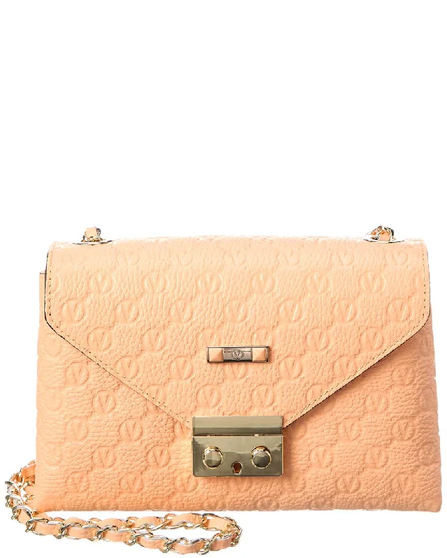 Plus - size Women's Crossbody Bag in Burgundy for Ample StorageValentino by Mario Valentino Isabelle Dollaro Monogram Leather Crossbody Plus - size Women's Crossbody Bag in Burgundy for Ample StorageValentino by Mario Valentino Isabelle Dollaro Monogram Leather Crossbody