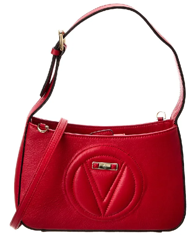 Hand - painted Canvas Crossbody Bag in Yellow for a Unique and Artistic LookValentino by Mario Valentino Kai Signature Leather Crossbody Hand - painted Canvas Crossbody Bag in Yellow for a Unique and Artistic LookValentino by Mario Valentino Kai Signature Leather Crossbody