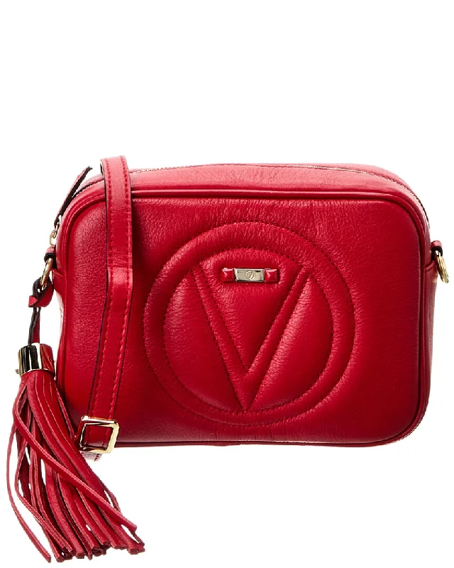 Women's Mini Crossbody Bag in Pink Velvet with Rhinestone Accents for Girls' Nights OutValentino by Mario Valentino Mia Signature Leather Crossbody Women's Mini Crossbody Bag in Pink Velvet with Rhinestone Accents for Girls' Nights OutValentino by Mario Valentino Mia Signature Leather Crossbody