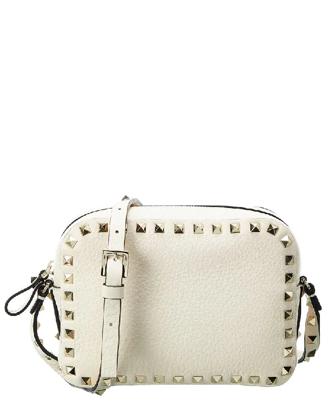 Geometric - Printed PVC Crossbody Bag in Multicolor for Trendy Street StyleValentino Rockstud Grainy Leather Camera Bag Geometric - Printed PVC Crossbody Bag in Multicolor for Trendy Street StyleValentino Rockstud Grainy Leather Camera Bag