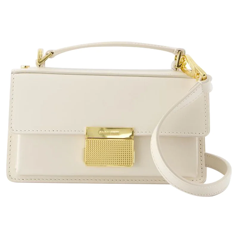 Geometric - Printed PVC Crossbody Bag in Multicolor for Trendy Street StyleVenezia Small Bag - Golden Goose Deluxe Brand - Leather - Butter