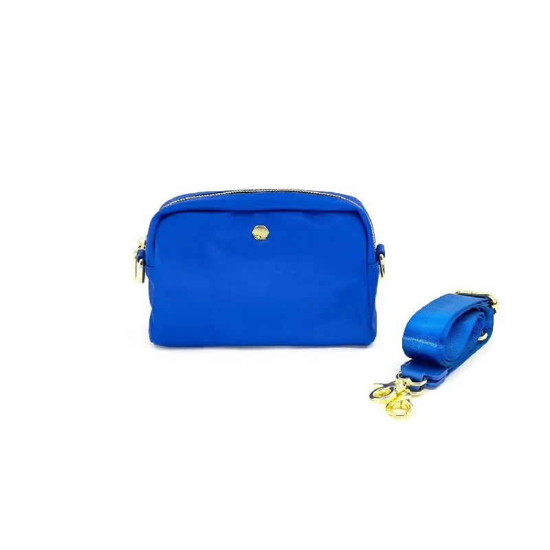 Waterproof Nylon Crossbody Bag in Navy Blue for Outdoor Hiking TripsWomen's Canvas Crossbody Bag In Blue Waterproof Nylon Crossbody Bag in Navy Blue for Outdoor Hiking TripsWomen's Canvas Crossbody Bag In Blue