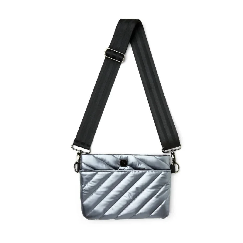 Women's Crossbody Bag with Multiple Compartments in Gray for Organized Daily UseWomen's Diagonal Bum 2.0 Bag In Silver Women's Crossbody Bag with Multiple Compartments in Gray for Organized Daily UseWomen's Diagonal Bum 2.0 Bag In Silver