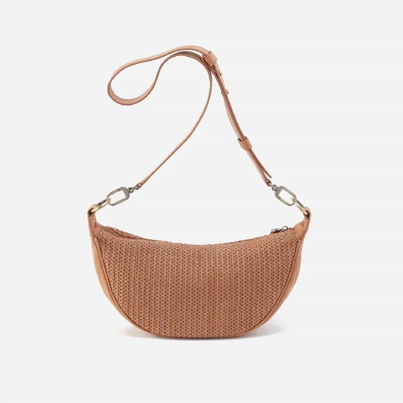 Leather - Trimmed Denim Crossbody Bag in Blue for a Vintage - Inspired LookWomen's Knox Sling Bag In Sepia Leather - Trimmed Denim Crossbody Bag in Blue for a Vintage - Inspired LookWomen's Knox Sling Bag In Sepia