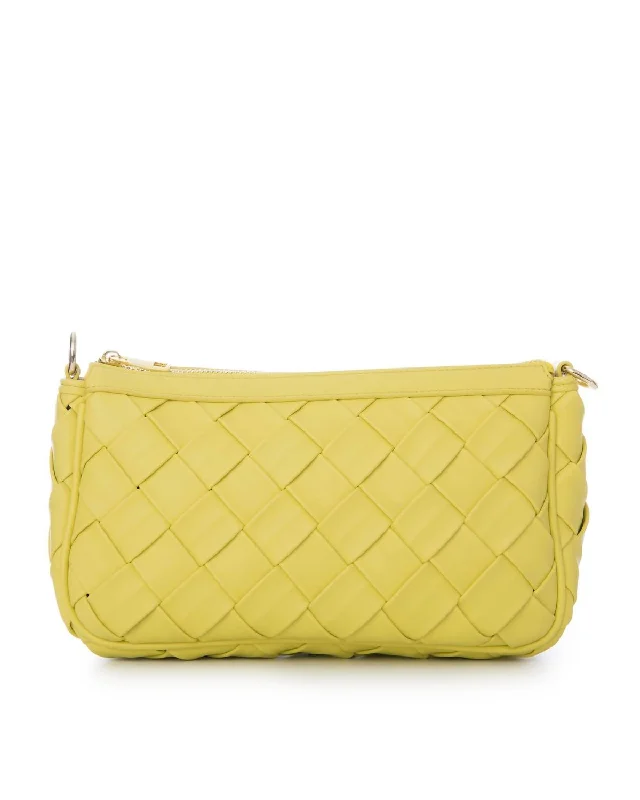 Hand - painted Canvas Crossbody Bag in Yellow for a Unique and Artistic LookWomen's Lilian Mini Bag In Yellow Hand - painted Canvas Crossbody Bag in Yellow for a Unique and Artistic LookWomen's Lilian Mini Bag In Yellow