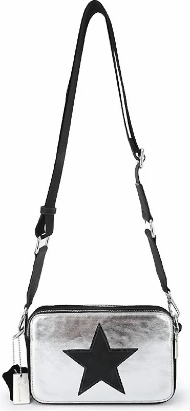 Women's Crossbody Bag with Magnetic Closure in White for Quick AccessWomen's Linda Handbag In Silver Women's Crossbody Bag with Magnetic Closure in White for Quick AccessWomen's Linda Handbag In Silver