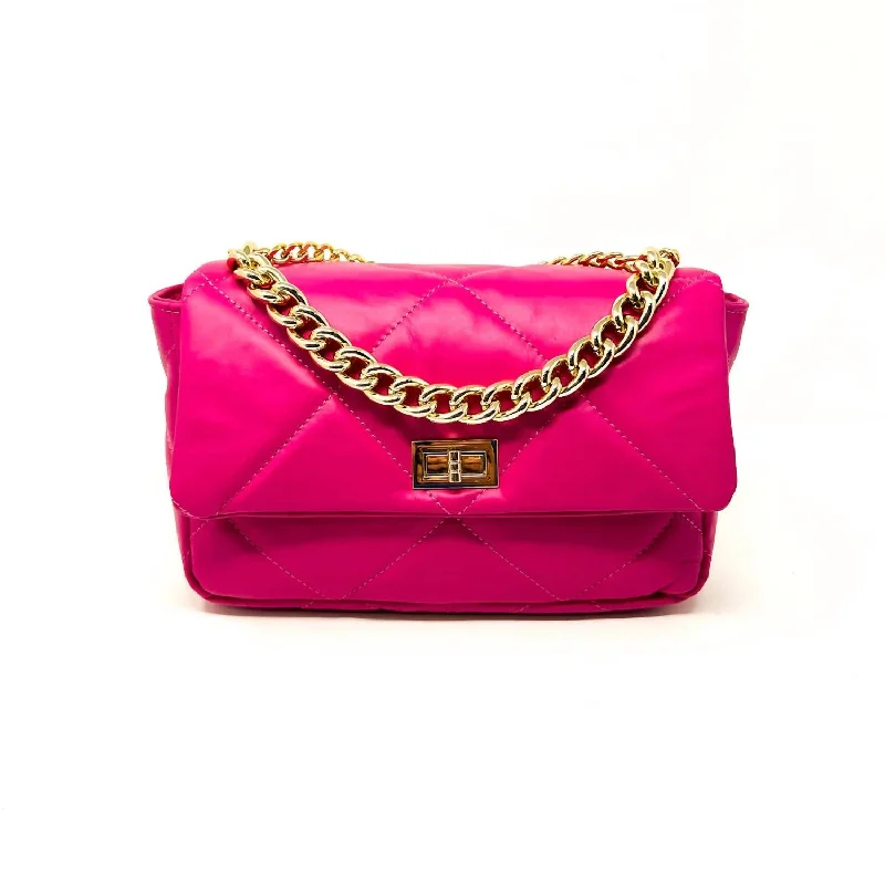 Women's Crossbody Bag with Multiple Compartments in Gray for Organized Daily UseWomen's Quilted Bag In Fuschia Women's Crossbody Bag with Multiple Compartments in Gray for Organized Daily UseWomen's Quilted Bag In Fuschia