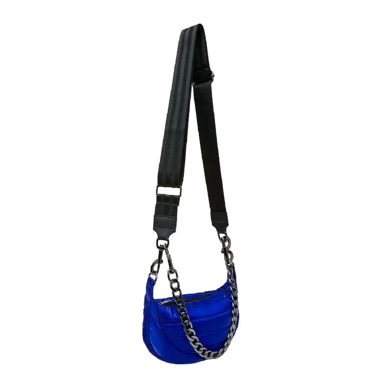 Women's Crossbody Bag with Zippered Pocket on the Back in Red for SecurityWomen's Tiny Dancer Handbag In Cobalt Liquid